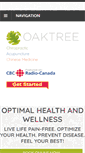 Mobile Screenshot of oaktreehealth.ca